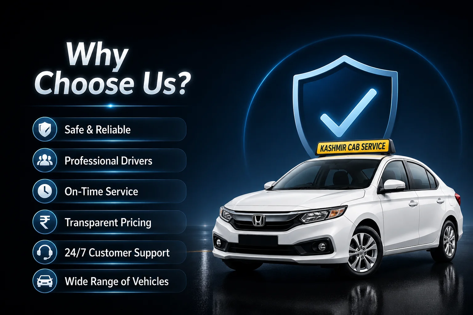 Kashmir cab service - why choose us
